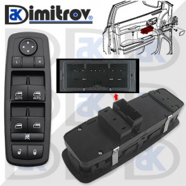 Бутони стъклоповдигане електрически огледала Chrysler Dodge Ram Jeep 